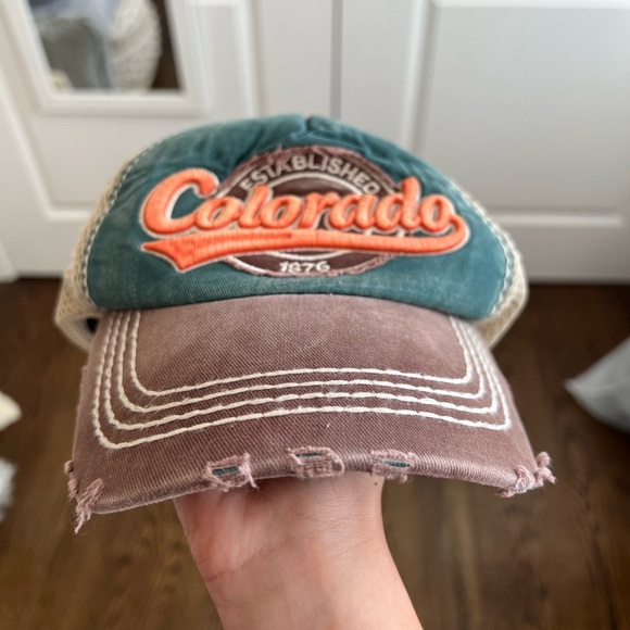 Robin Ruth Distressed Trucker Hat - Picture 3 of 7